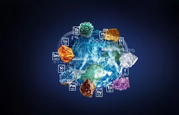 Los minerales esenciales para la tecnología incluyen: silicio, litio, cobalto, cobre y elementos de tierras raras –escandio, itrio y otros 15 del grupo de los lantánidos: lantano, cerio, praseodimio, neodimio, prometio, samario, europio, gadolinio, terbio, disprosio, holmio, erbio, tulio, iterbio y lutecio–, fundamentales para el funcionamiento de dispositivos electrónicos y sistemas modernos de defensa.