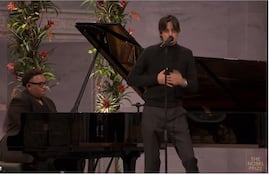 Danny Ocean abre la gala de entrega del Nobel de la Paz a María Corina Machado.