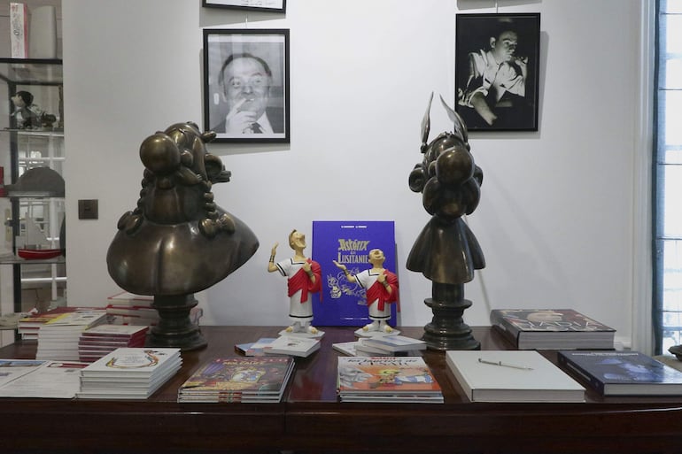 Vista del Instituto René Goscinny en París, antiguo despacho donde el célebre guionista, nacido hace 100 años, creó las historias de Astérix y Obélix o el vaquero Lucky Luke.