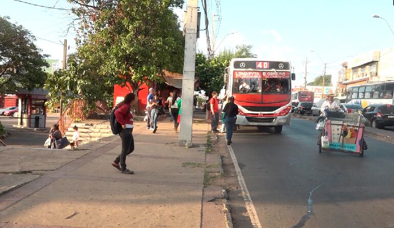 Largas esperas, una constante en las paradas.