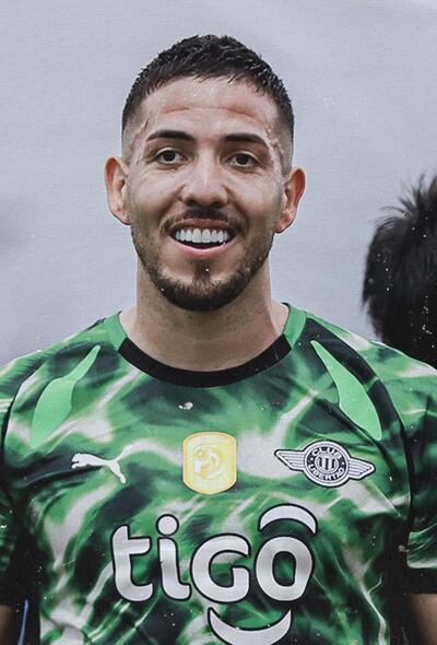 Álvaro Marcial Campuzano (30 años), autor de un gol contra Sportivo Ameliano, en Villeta.