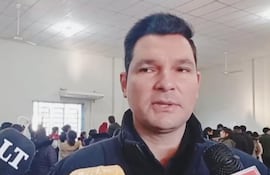 Emmanuel Cuevas hizo su última participación este martes en la entrega de becas a los estudiantes de Ñeembucú.