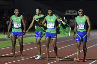 El 4x400 relevo de Brasil, medalla de oro en los Asu2025. EFE