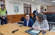 El exsenador cartista Hernán Rivas y su abogada Alba Zaracho.
