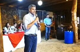 El expresidente Mario Abdo Benítez, en La Colmena.
