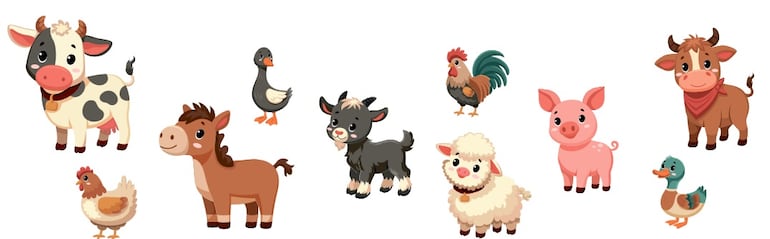 Animales de la granja.