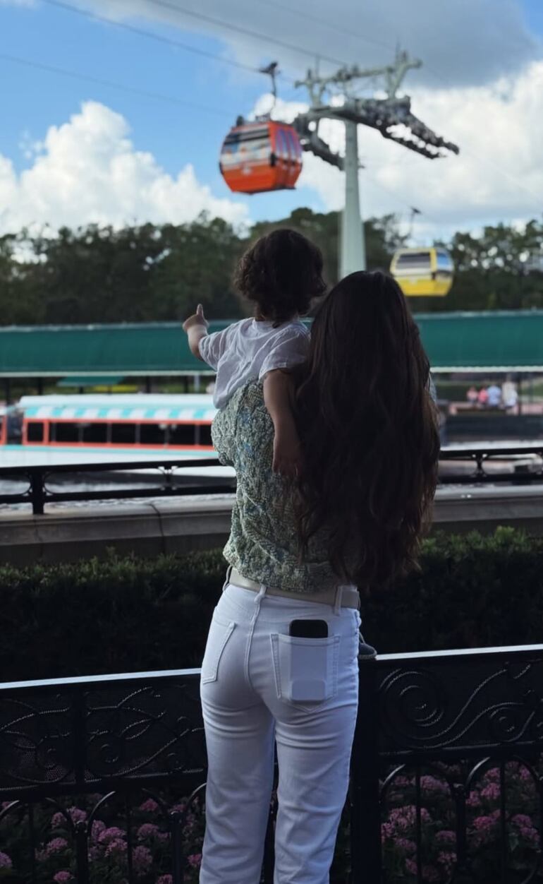 Nadia Ferreira y Marquito disfrutando toda la magia de Disney. (Instagram/Nadia Ferreira)