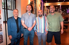 Javier Medina, Rolando de Barros, Jesús Coronel y Juan Pablo Pistilli.
