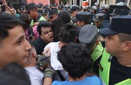 Manifestación de la Generación Z. EFE/ Juan Pablo Pino