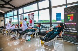 Fuerzas Armadas de la Nación realiza jornada solidaria de donación de sangre para Milan Alexander.