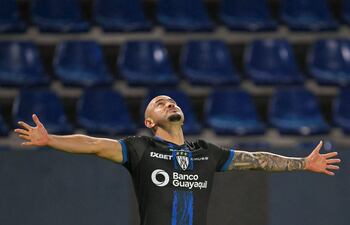 Carlos Gabriel "Cocoliso" González Espínola (35 años), figura goleadora del Independiente del Valle de Ecuador.