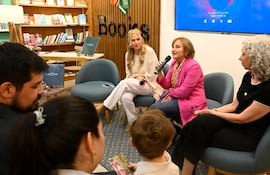 Vivianna Dioverti, Berta Rojas y Celeste Prieto.