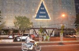 Campaña "Usa Casco Carajo" del 2016 en el Hospital del Trauma.