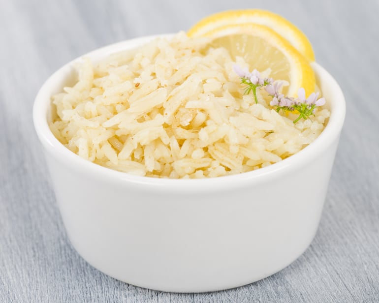 Arroz pilaf al limón.