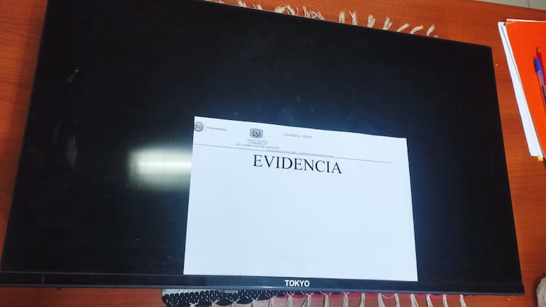 El televisor robado fue recuperado por Policía.