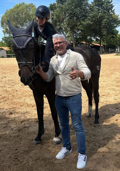 Thais Isabella fue una de las mejores en la categoría Escuela Menores 0.80, junto a su padre Rigoberto Chamorro.