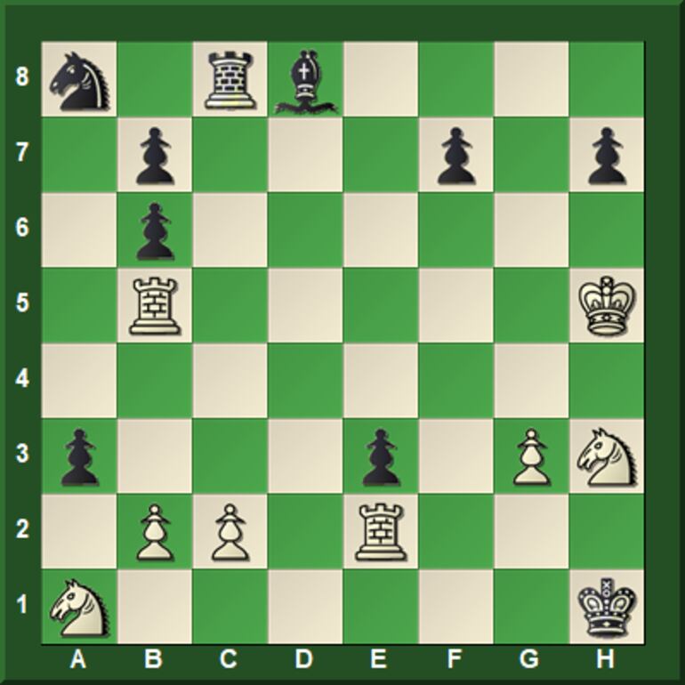 Juegan las blancas y dan mate en 5 jugadas.