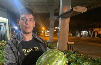 vendedores preocupados por baja demanda de sandía en estas fechas