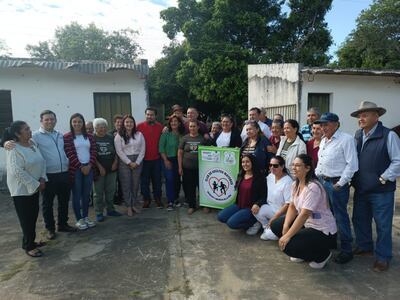Los integrantes de la comisión de salud de adultos mayores de la ciudad de Pilar.