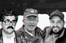 Santiago Leguizamón, Pablo Medina y Humberto Coronel, tres de los 20 periodistas asesinados en Paraguay.