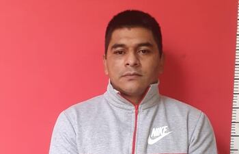 Walter Tadeo Caballero Giménez, detenido.
