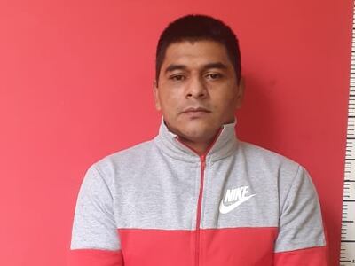 Walter Tadeo Caballero Giménez, detenido.