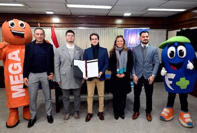 Acto de reconocimiento a la Mega Running de Punto Farma.