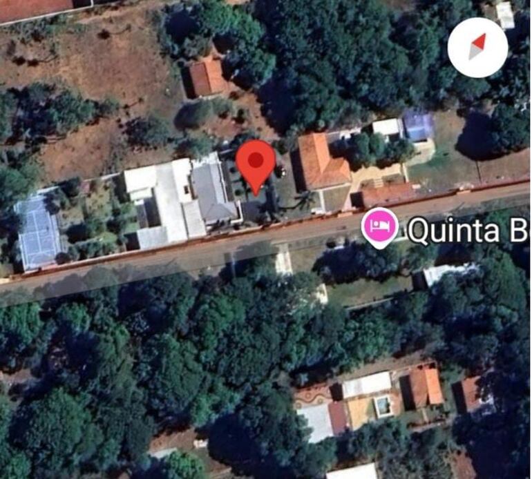 Quinta en Areguá que sería de propiedad del Comandante de la Policía Nacional, Carlos Humberto Benítez.