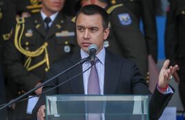 El presidente de Ecuador, Daniel Noboa,