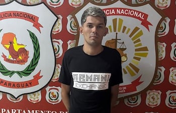 Jhonatan Daniel Torres Pérez, detenido.