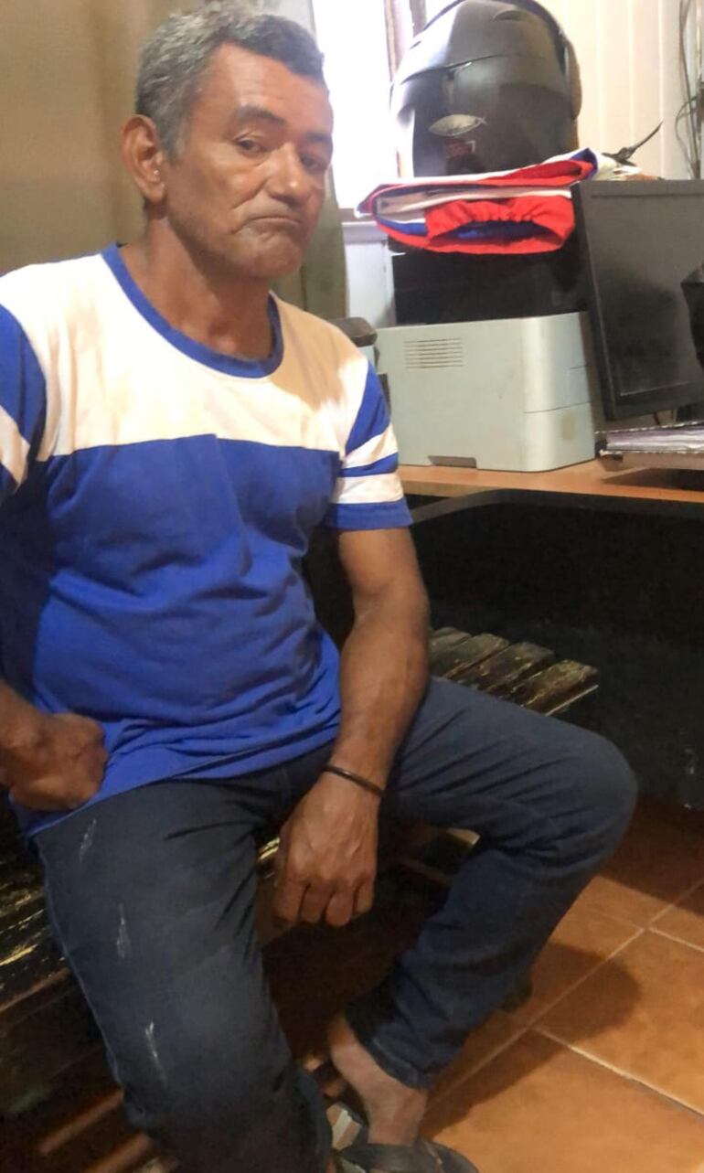 Juan Carlos Gutiérrez Medina, en dependencias policiales de Concepción, donde finalmente fue localizado.