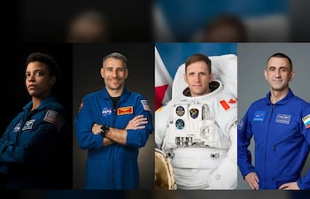 Tripulantes de la misión Crew-13 de la NASA, rumbo a la EEI..