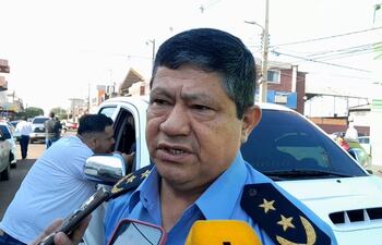 Comisario General Inspector Ignacio Muñoz, director de la Policía Nacional en Amambay.