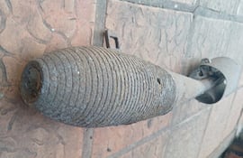 Bomba hallada por pescador en Caaguazú