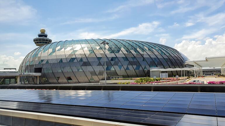 Vista del aeropuerto de Changi en Singapur.
