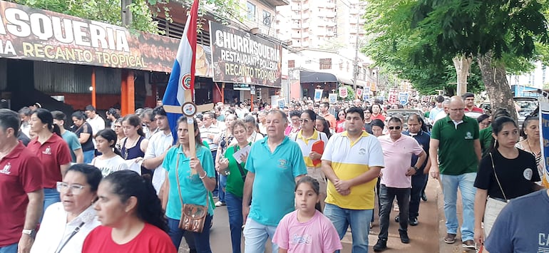 Una gran cantidad de fieles participaron de la clausursa del Año Jubilar. 