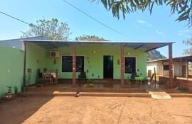 La casa en la que estaba refugiado el sospechoso.