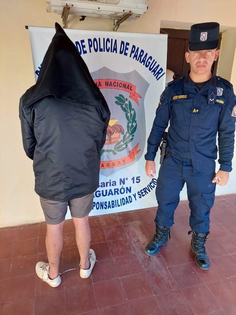 Uno de los detenidos por intento de hurto en una vivienda y una casa de empeños de Yaguarón.