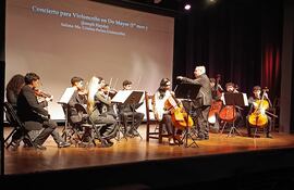 La Orquesta de Cámara Juvenil del CCPA.