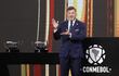 El presidente de la Confederación Sudamericana de Fútbol (Conmebol), Alejandro Domínguez.