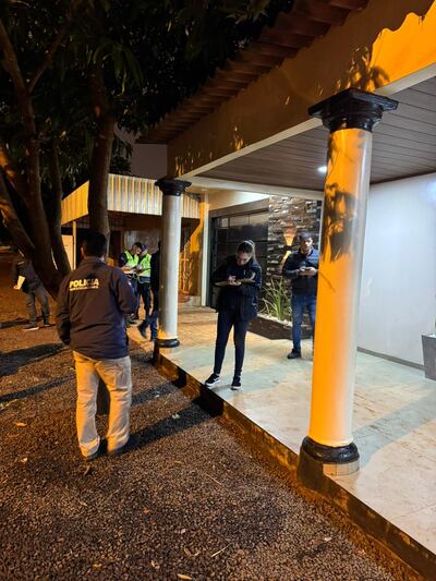 Intervención policial en la vivienda blanco de disparos.