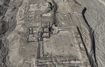 Sitio arqueológico Huaca Yolanda, donde se descubrió un mural prehispánico en la región La Libertad, Perú.