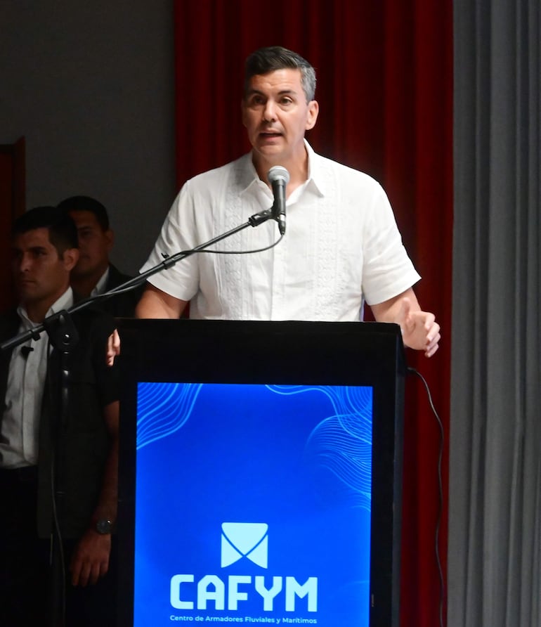 El presidente de la República, Santiago Peña.