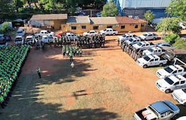 Fuerte despliegue policial en San Pedro ante inminente invasión de tierras. (Imagen de referencia)