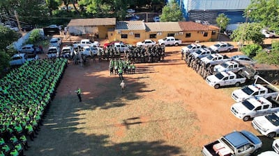 Fuerte despliegue policial en San Pedro ante inminente invasión de tierras. (Imagen de referencia)