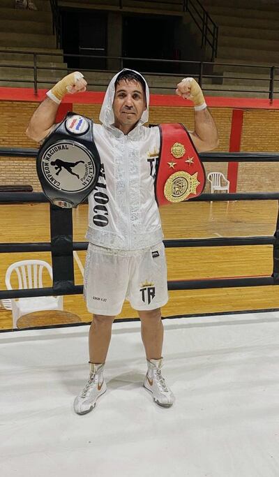 Loco Rodas, campeón Sudamericano de la WPC de boxeo.