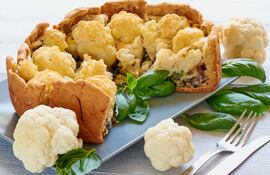 Tarta de coliflor.