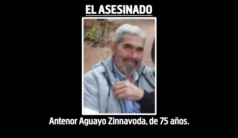 Antenor Aguayo Zinnavoda, de 75 años, asesinado en asalto en Naranjaisy, Villeta.