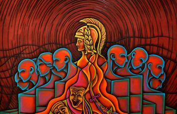 Una de las obras que forma parte de la muestra.