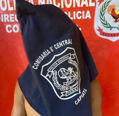 La Policía detuvo a este joven de 19 años como presunto autor de un hurto agravado en Capiatá.